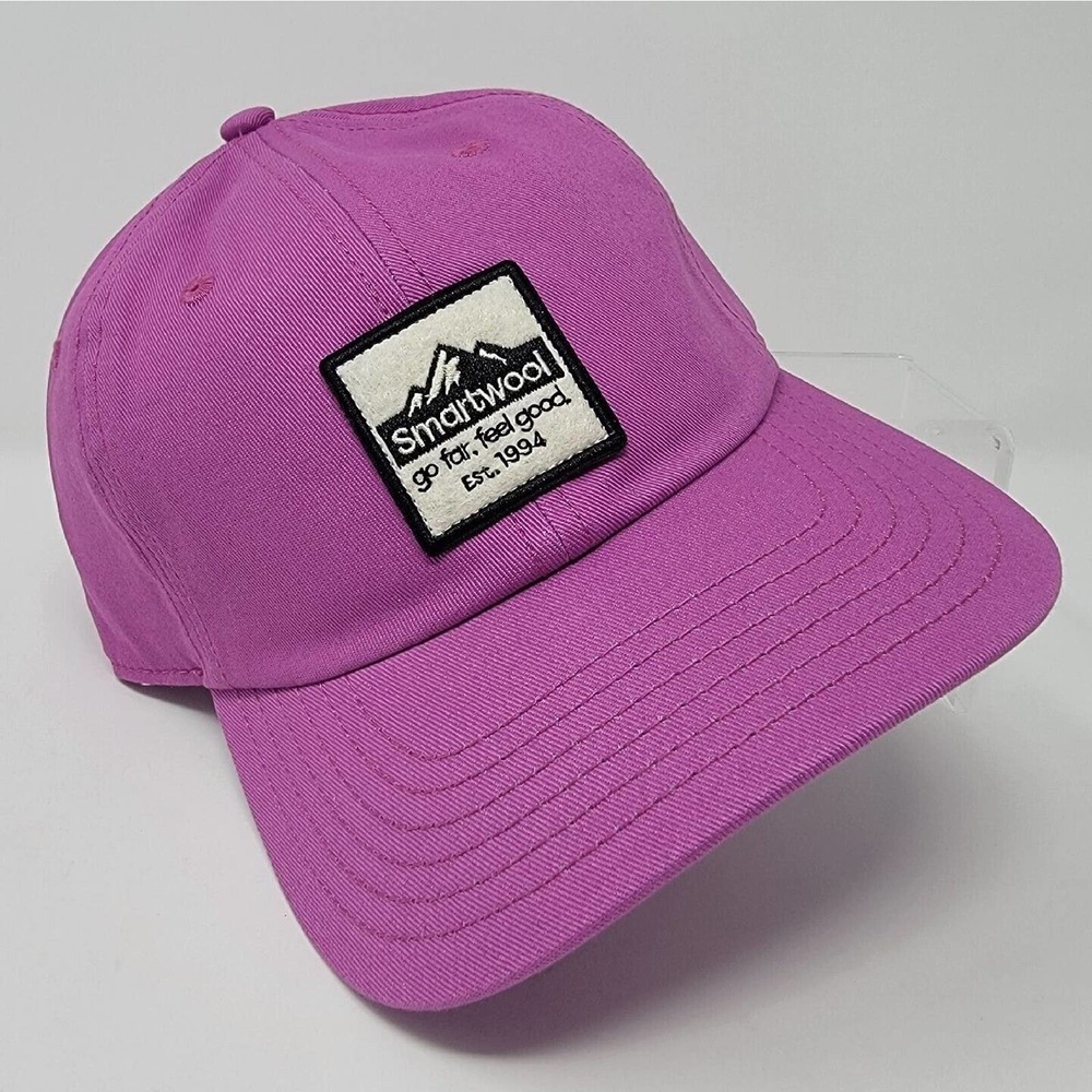 Smartwool Logo Ball Cap Festive Fuchsia Pink Cotton Adjustable New - Picture 1 of 13